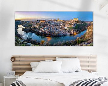 Frühabend-Panorama Toledo, Spanien von Adelheid Smitt