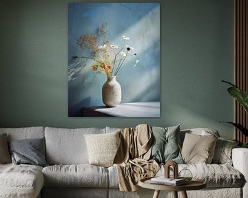 Vaas met veldbloemen van Studio Allee