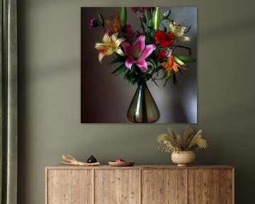 bloemstilleven in vaas van Jacco Hinke