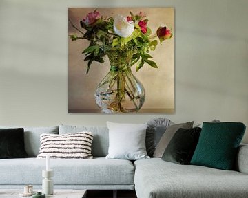 Blumenstillleben in Vase von Jacco Hinke