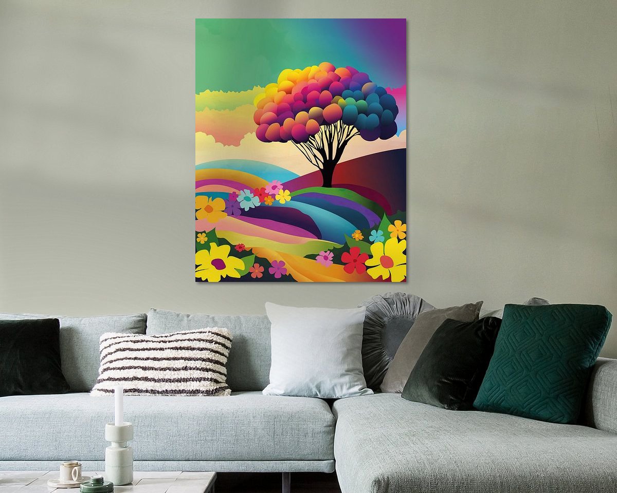 Example of the artwork in a room