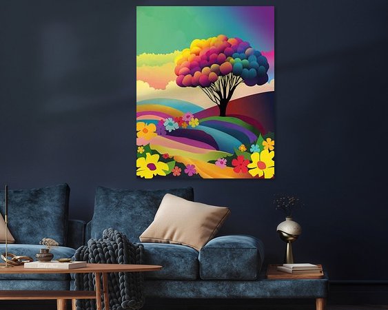 Example of the artwork in a room