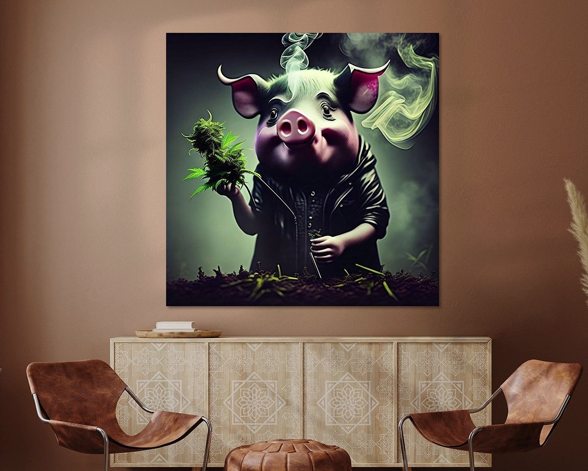 Example of the artwork in a room