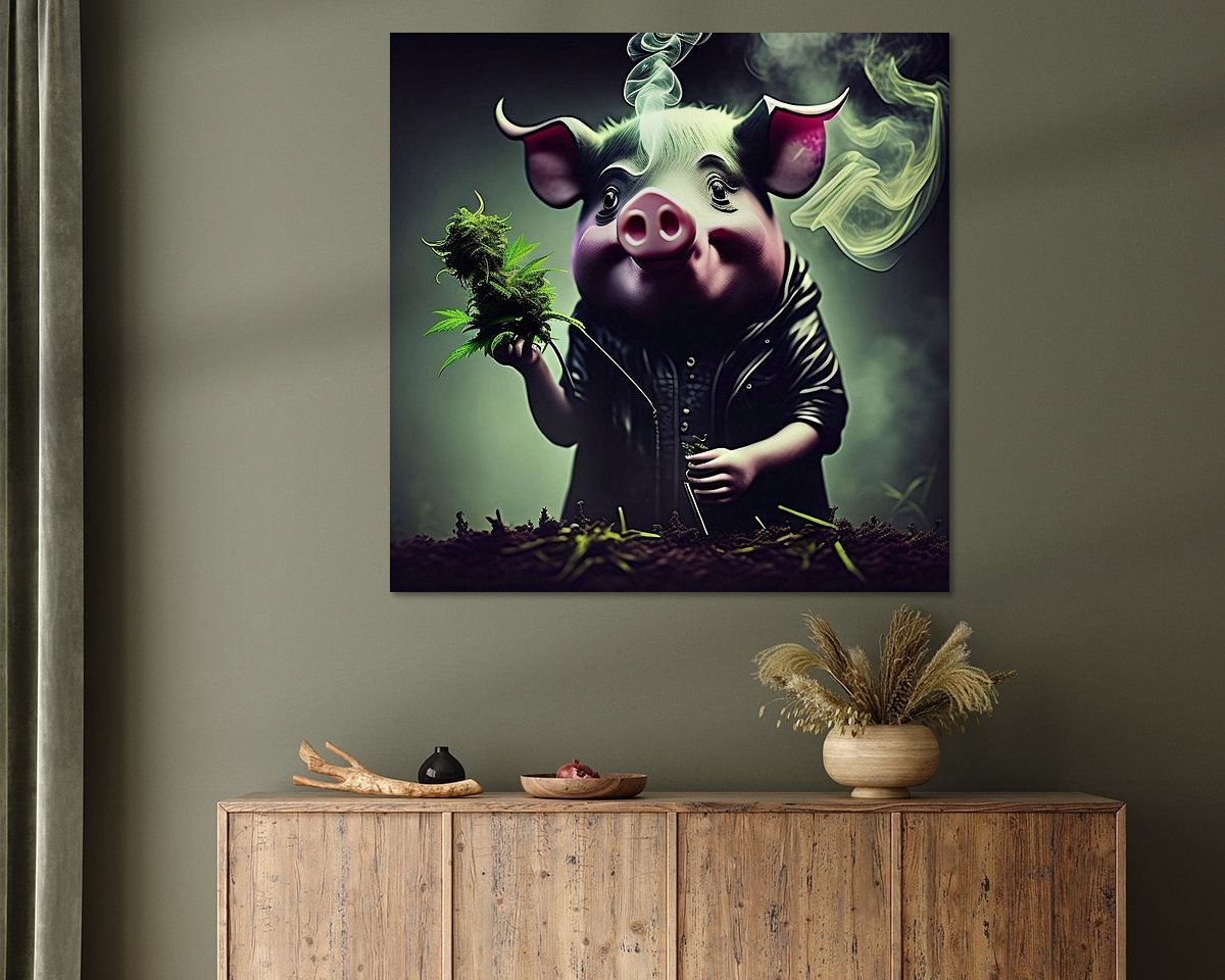 Example of the artwork in a room