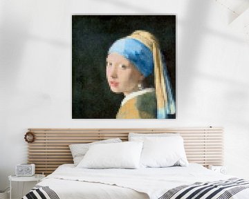 Girl with a Pearl Earring in boxes by Kirtah Designs
