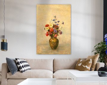 Blumen in einer Vase , Odilon Redon