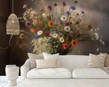 Rural and atmospheric still life with field bouquet by Studio Allee