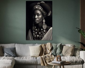 Porträt einer afrikanischen Frau von Carla Van Iersel