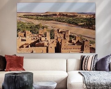 Kasbah Aït-Ben-Haddou au Maroc avec coucher de soleil sur FemmDesign