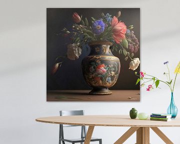 nature morte aux fleurs sur Gelissen Artworks