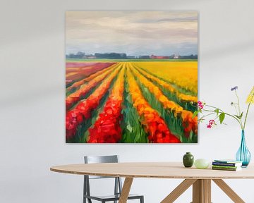 Blumenfelder in den Niederlanden von Artsy