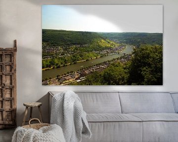 Vue sur la Moselle près de Cochem sur andre de wit