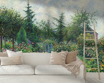 Garden and henhouse at Octave Mirbeau's, Les Damps, Camille Pissarro