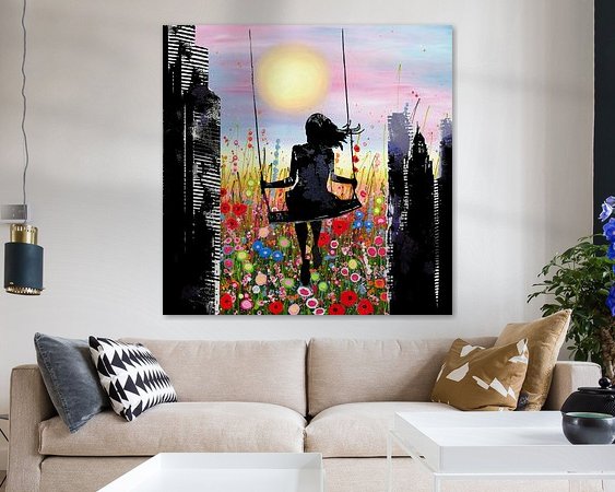 Example of the artwork in a room