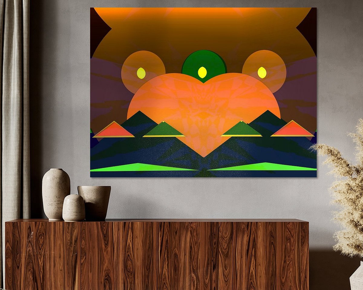 Example of the artwork in a room