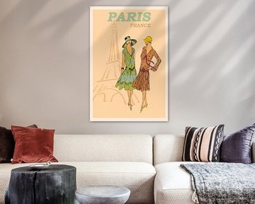 Croquis de mode Paris Tour Eiffel sur Peter Balan
