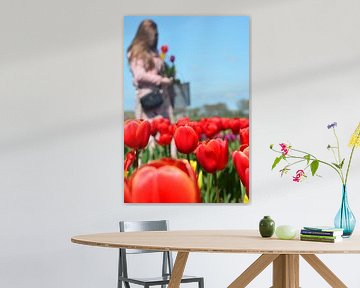 Tulpen pluk tuin Drenthe van Henriette Tischler van Sleen