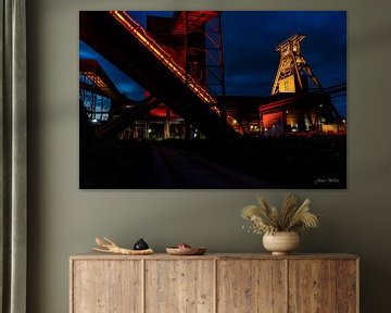 Zollverein Colliery bij nacht van Jana Weber