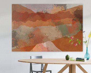 Warm Abstractions in Pastel Hues. Modern abstract art I by Dina Dankers
