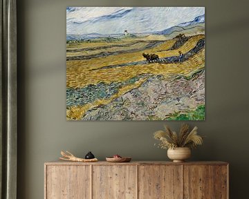 Besloten veld met ploeger, Vincent van Gogh