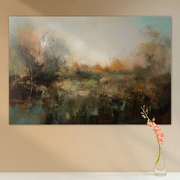 Abstrakte Landschaft "Ich liebe die Natur" von Studio Allee