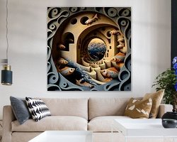 Example of the artwork in a room