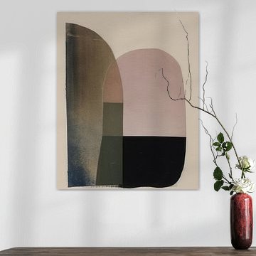 Modern abstract in pastelkleuren (gezien bij vtwonen) van Studio Allee