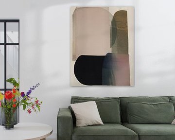 Modern abstract in pastelkleuren van Studio Allee