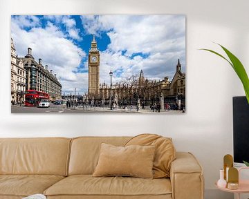 Parliament square Big Ben and Westminster Palace by Evert Jan Luchies