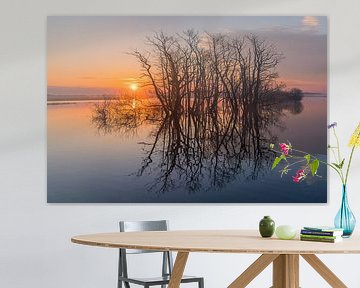 Sonnenaufgang in Tusschenwater von Henk Meijer Photography