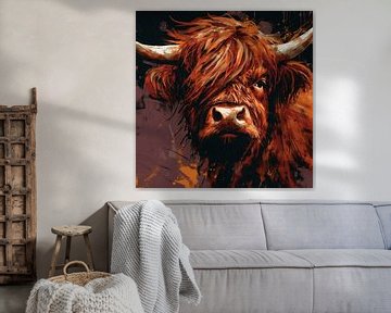 Schotse Hooglander, Highland Cow van Color Square