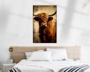 Schottischer Highlander, Hochlandkuh von Color Square