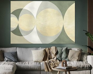 Golden Ratio Circles Green van True Nature Art