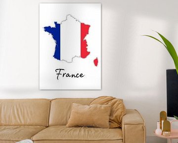 Frankrijk Vlaggenkaart van Wijaki Thaisusuken