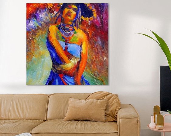 Example of the artwork in a room