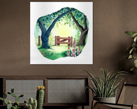 Example of the artwork in a room