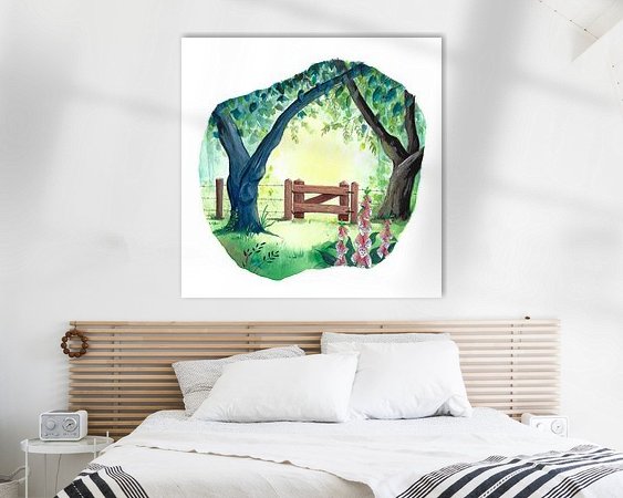 Example of the artwork in a room