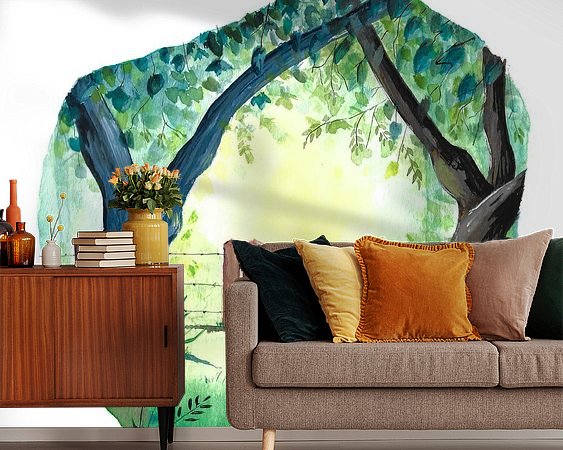 Example of the artwork in a room