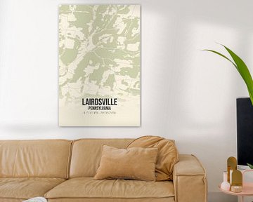 Carte ancienne de Lairdsville (Pennsylvanie), USA. sur Rezona