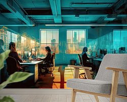 Example of the artwork in a room