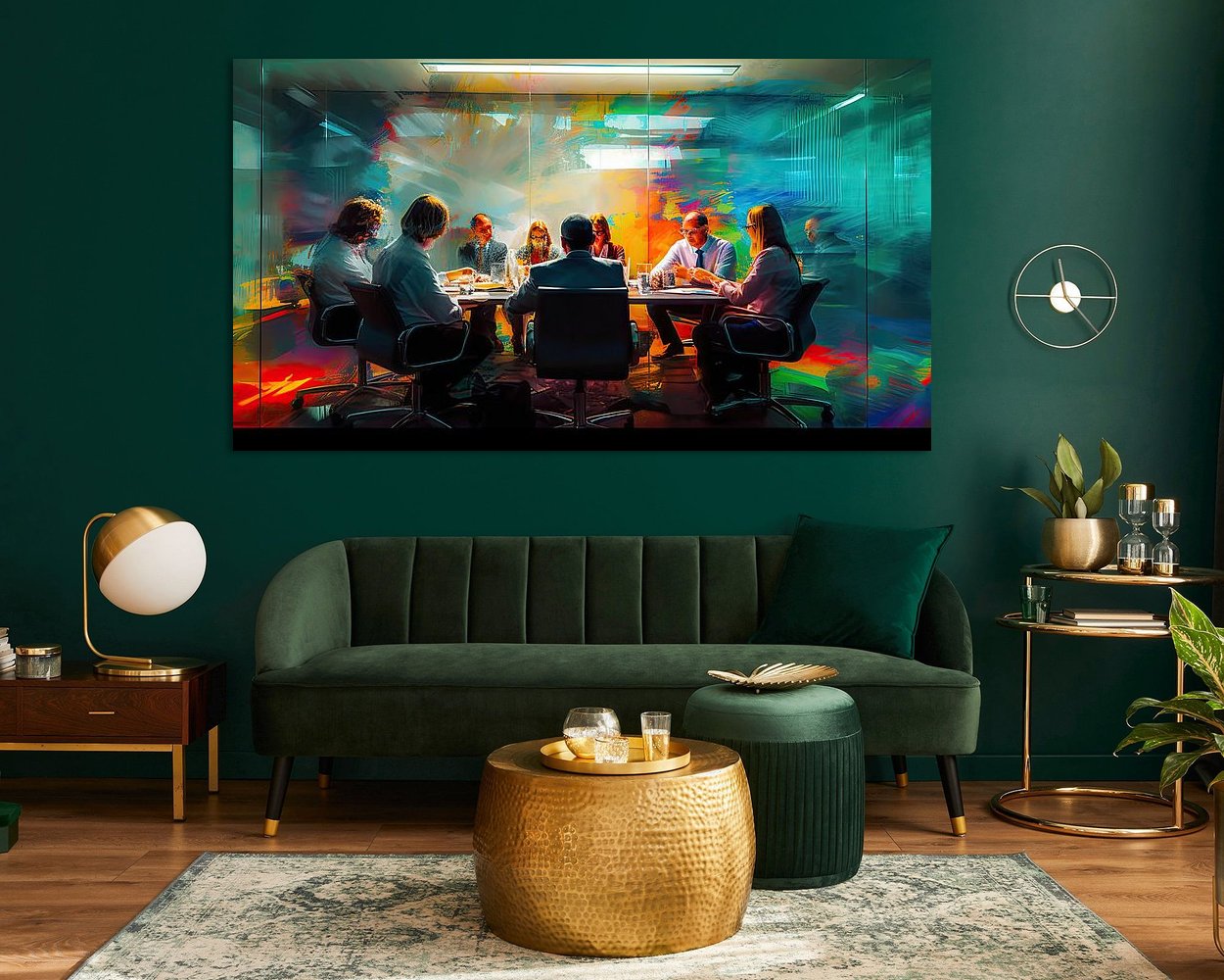Example of the artwork in a room