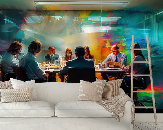 Example of the artwork in a room