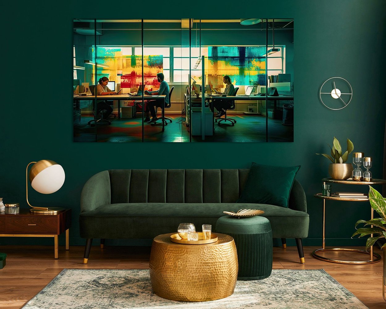 Example of the artwork in a room