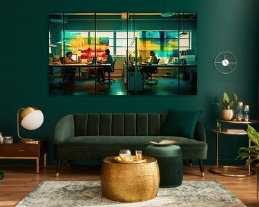 Example of the artwork in a room