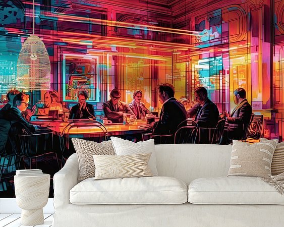 Example of the artwork in a room