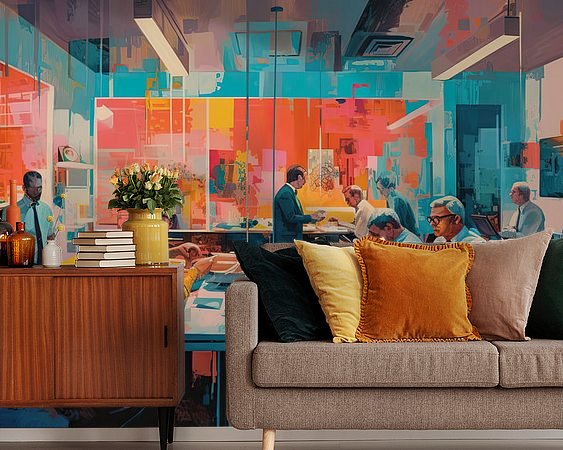 Example of the artwork in a room