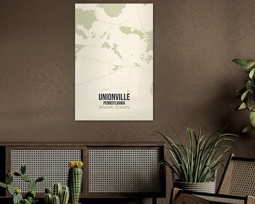 Alte Karte von Unionville (Pennsylvania), USA. von Rezona