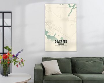 Vintage map of Dover Afb (Delaware), USA. by Rezona