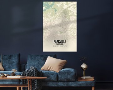 Alte Karte von Parkville (Maryland), USA. von Rezona
