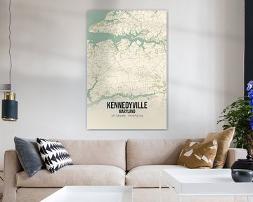 Vintage map of Kennedyville (Maryland), USA. by Rezona